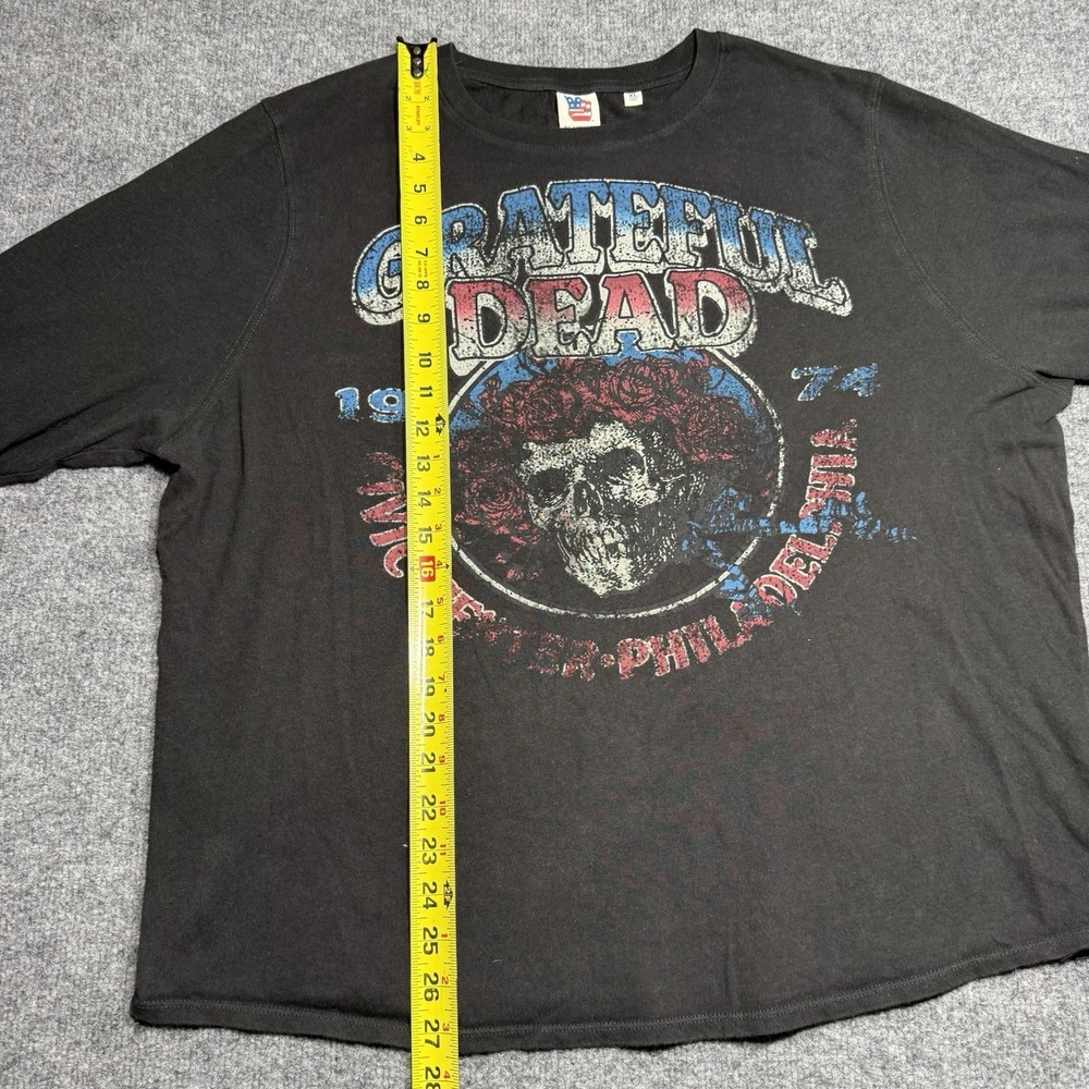 GRATEFUL DEAD X JUNK FOOD 1974 Black Long Sleeve Size X Large - Picture 2 of 5